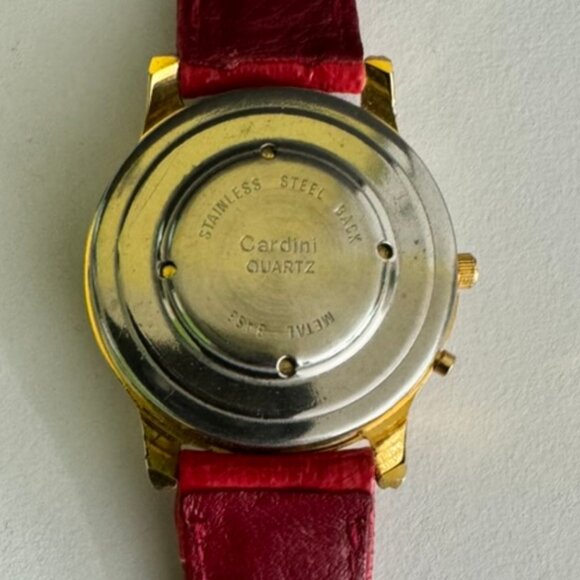 Set of 2 Vtg.Cardini Quartz Holiday Snowman & Moniex Christmas Tree Analog Watch - Picture 11 of 16